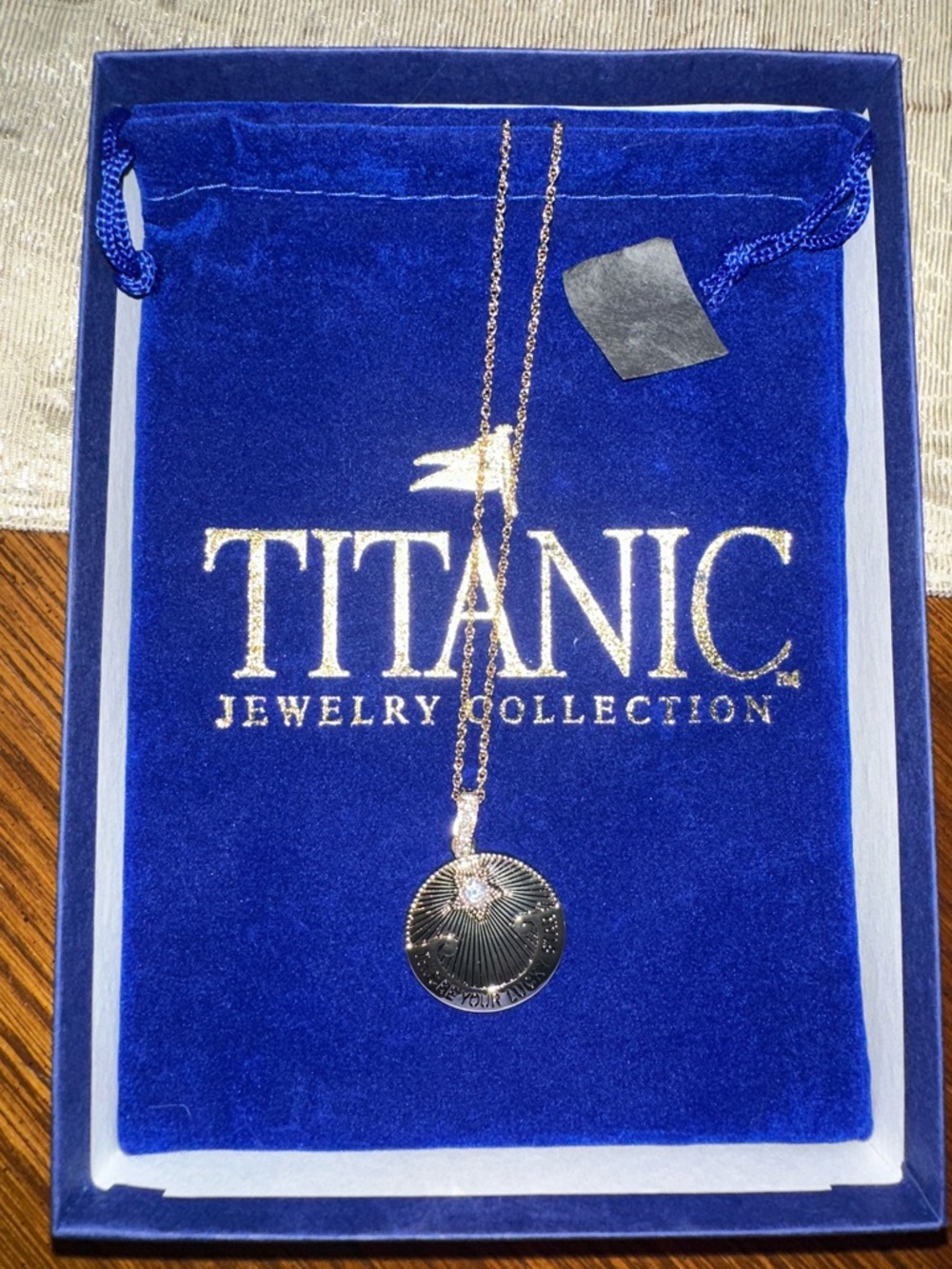 Gold-Tone Sunburst Pendant Necklace - Gold